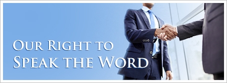 Our Right to Speak the Word